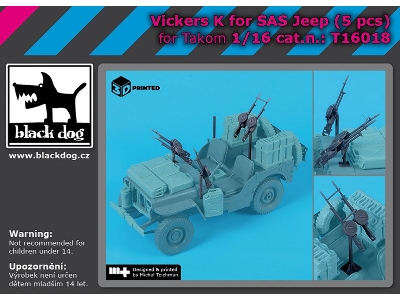 Vickers K For Sas Jeep (5 Pcs / For Takom Kits) - zdjęcie 1