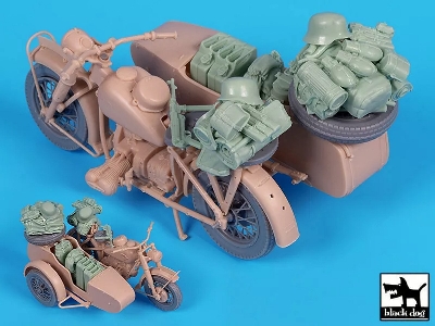 Bmw R75 With Sidecar - Accessories Set (For Freedom Model Kits) - zdjęcie 2