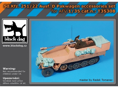Sd.Kfz 251/22 Ausf D Pakwagen - Accessories Set (For Afv Kits) - zdjęcie 1