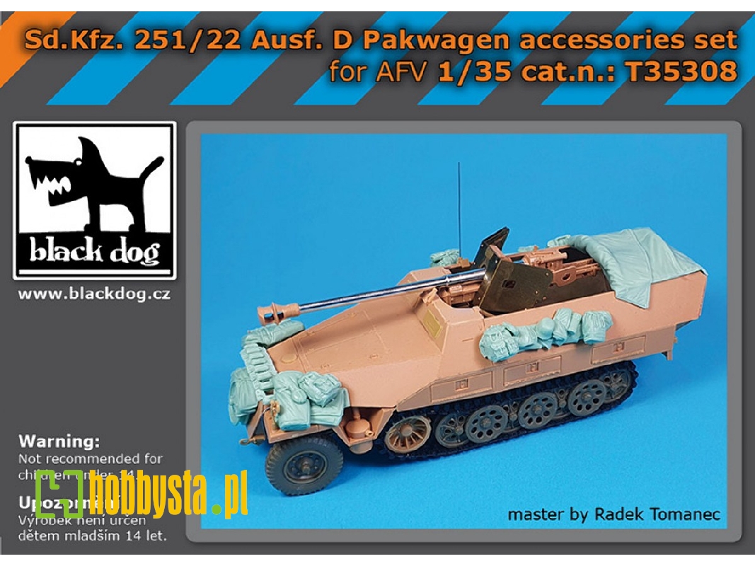 Sd.Kfz 251/22 Ausf D Pakwagen - Accessories Set (For Afv Kits) - zdjęcie 1