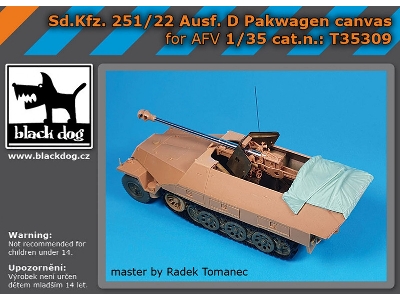 Sd.Kfz 251/22 Ausf.D - Canvas (For Afv Kits) - zdjęcie 1