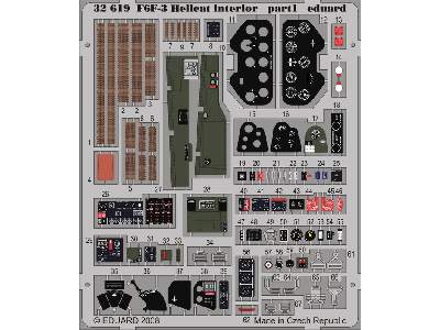  F6F-3 interior S. A. 1/32 - Trumpeter - blaszki - zdjęcie 2