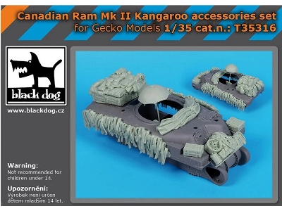 Canadian Ram Mk.Ii Kangaroo - Accessories Set (For Gecko Models Kits) - zdjęcie 1