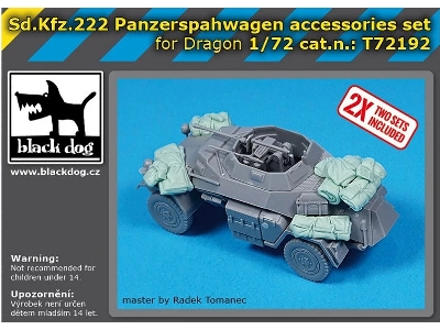 Sd.Kfz 222 Panzerrspahwagen - Accessories Set (For Dragon Kits) - zdjęcie 1