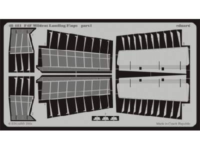  F4F-4 landing flaps 1/48 - Tamiya - blaszki - zdjęcie 1