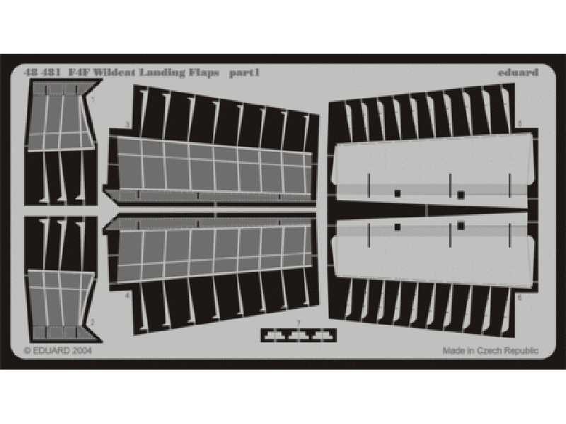 F4F-4 landing flaps 1/48 - Tamiya - blaszki - zdjęcie 1 F4F-4 landing flaps 1/48 - Tamiya - blaszki - zdjęcie 1