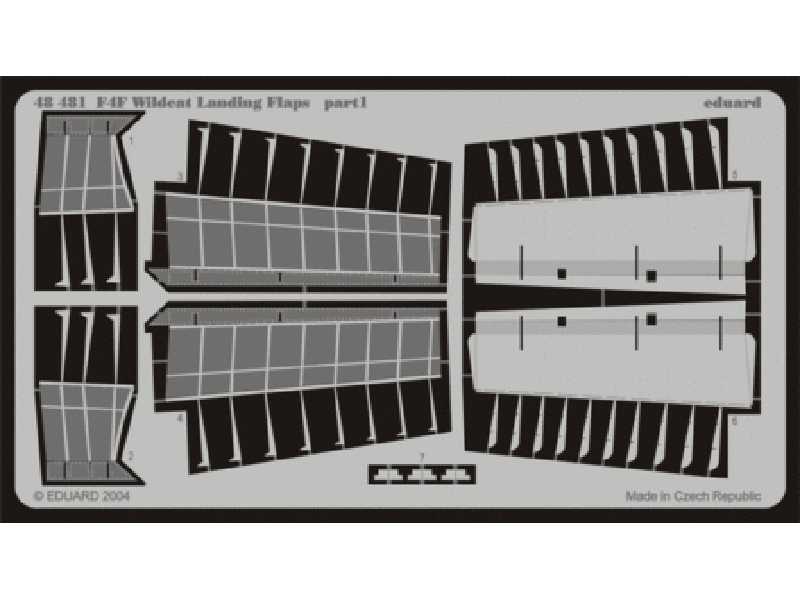  F4F-4 landing flaps 1/48 - Tamiya - blaszki - zdjęcie 1