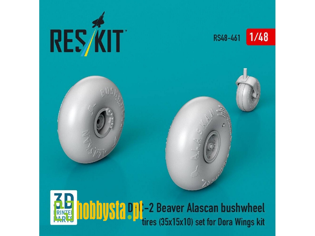 Dhc-2 Beaver - Alascan Bushwheel Tires (35x15x10) Set (For Dora Wings Kits / 3d Printed) - zdjęcie 1