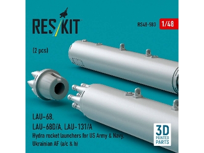 Lau-68 / Lau-68d/A And Lau-131/A Hydra Rocket Launchers For Us Army & Navy, Ukrainian Af (A/C & H) (2 Pcs / 3d Printed) - zdjęc
