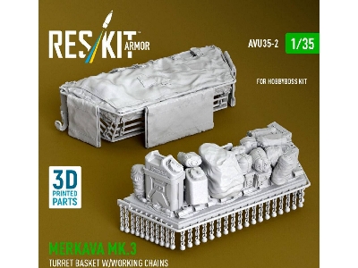 Merkava Mk.3 - 3d-printed Turret Basket With Working Chains (For Hobby Boss Kits) - zdjęcie 3