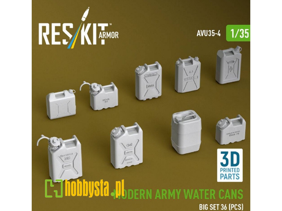 Modern Army Water Cans - Big Set (3d Printed) - zdjęcie 1