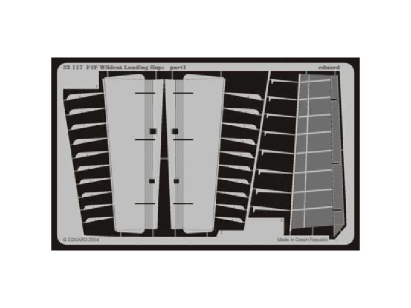 F4F landing flaps 1/32 - Trumpeter - blaszki - zdjęcie 1 F4F landing flaps 1/32 - Trumpeter - blaszki - zdjęcie 1