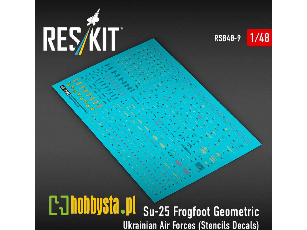 Su-25 Frogfoot - Geometric Ukrainian Air Forces (Stencils Decals) - zdjęcie 1