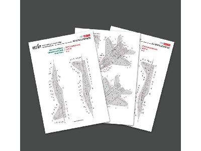 Mig-29 Fulcrum 9-12 / 9-13 And Ub - Ukrainian Air Forces (Stencils Decals) - zdjęcie 1