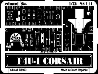  F4U-1 1/72 - Academy Minicraft - blaszki - zdjęcie 1