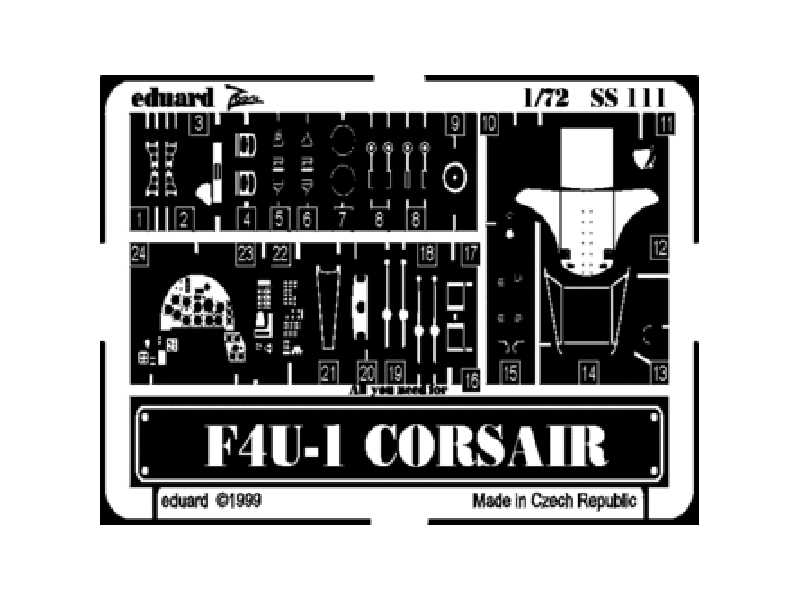  F4U-1 1/72 - Academy Minicraft - blaszki - zdjęcie 1