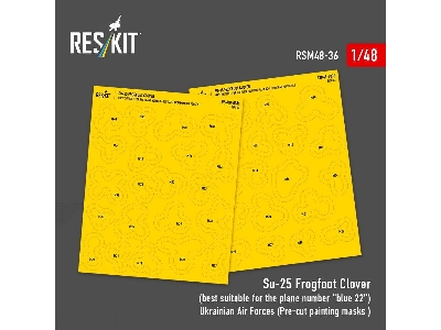 Sukhoi Su-25 Frogfoot - Clover Ukrainian Air Forces (Pre-cut Painting Masks ) - zdjęcie 1