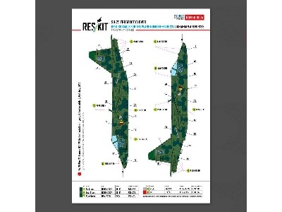 Sukhoi Su-25 Frogfoot - Clover Ukrainian Air Forces (Pre-cut Painting Masks ) - zdjęcie 2