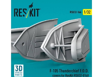 Republic F-105 Thunderchief - F.O.D. Covers (For Res/Kit U32-0148 Kit / 3d-printed) - zdjęcie 2