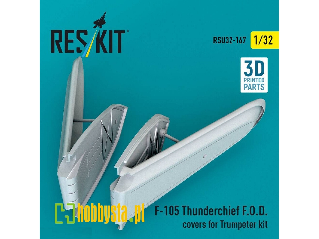 Republic F-105 Thunderchief - F.O.D. Covers (For Trumpeter Kits / 3d-printed) - zdjęcie 1