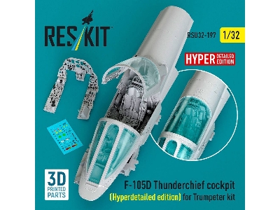 Republic F-105 D Thunderchief - Cockpit Hyperdetailed Edition (For Trumpeter Kits / 3d-printed) - zdjęcie 1