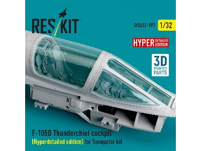 Republic F-105 D Thunderchief - Cockpit Hyperdetailed Edition (For Trumpeter Kits / 3d-printed) - zdjęcie 3
