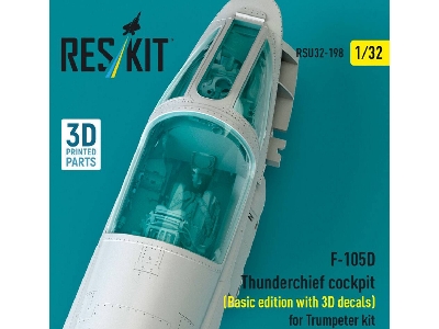 Republic F-105 D Thunderchief - Cockpit Basic Edition With 3d-decals (For Trumpeter Kits / 3d-printed) - zdjęcie 2