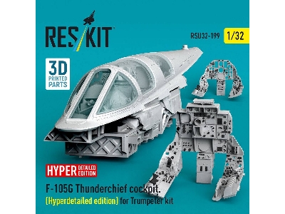 Republic F-105 G Thunderchief - Cockpit Hyperdetailed Edition (For Trumpeter Kits / 3d-printed) - zdjęcie 2