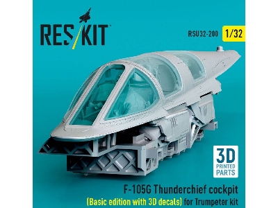 Republic F-105 G Thunderchief - Cockpit Basic Edition With 3d-decals (For Trumpeter Kits / 3d-printed) - zdjęcie 2