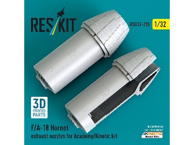 Mcdonnell Douglas F/A-18 Hornet - Exhaust Nozzles (For Academy & Kinetic Kits / 3d-printed) - zdjęcie 2