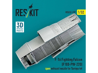 Lockheed Martin F-16 Fighting Falcon - F100-pw-220 Open Exhaust Nozzle (For Tamiya Kits / 3d-printed) - zdjęcie 2