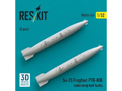 Sukhoi Su-25 Frogfoot - Ptb-800 Underwing Fuel Tanks (2 Pcs / 3d-printed) - zdjęcie 2