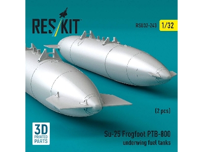 Sukhoi Su-25 Frogfoot - Ptb-800 Underwing Fuel Tanks (2 Pcs / 3d-printed) - zdjęcie 3