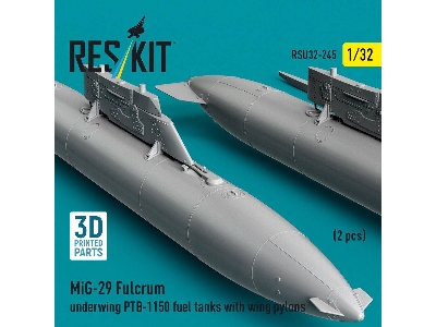 Mig-29 Fulcrum - Ptb-1150 Underwing Fuel Tanks With Pylons (2 Pcs / 3d-printed) - zdjęcie 2