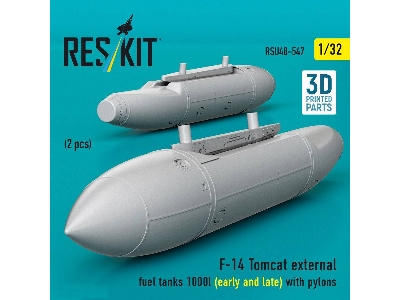 Grumman F-14 Tomcat - External Fuel Tanks 1000l (Early And Late) With Pylons (2 Pcs / 3d-printed) - zdjęcie 3