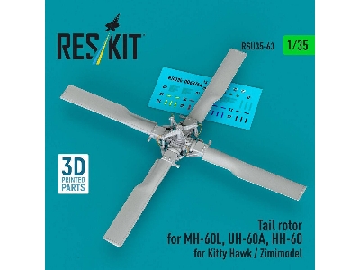 Sikorsky Mh-60l / Uh-60a And Hh-60g - Tail Rotor (For Kitty Hawk And Zimimodel / 3d-printed) - zdjęcie 1