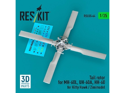 Sikorsky Sh-60b / Sh-60f / Hh-60h / Mh-60r And Mh-60s - Tail Rotor (For Kitty Hawk And Zimimodel / 3d-printed) - zdjęcie 1
