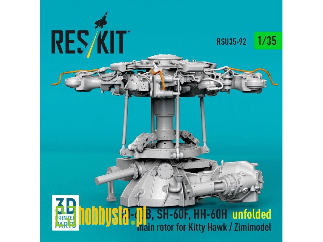 Sikorsky Sh-60b / Sh-60f And Hh-60h - Unfolded Main Rotor (For Kitty Hawk And Zimimodel / 3d-printed) - zdjęcie 1