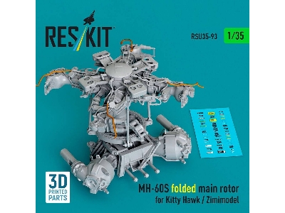 Sikorsky Mh-60s - Folded Main Rotor (For Kitty Hawk And Zimimodel / 3d-printed) - zdjęcie 1