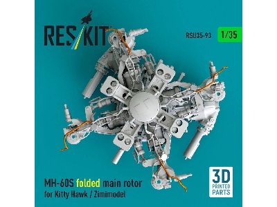 Sikorsky Mh-60s - Folded Main Rotor (For Kitty Hawk And Zimimodel / 3d-printed) - zdjęcie 3