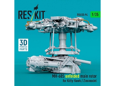 Sikorsky Mh-60s - Unfolded Main Rotor (For Kitty Hawk And Zimimodel / 3d-printed) - zdjęcie 2