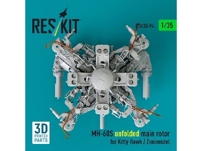 Sikorsky Mh-60s - Unfolded Main Rotor (For Kitty Hawk And Zimimodel / 3d-printed) - zdjęcie 3