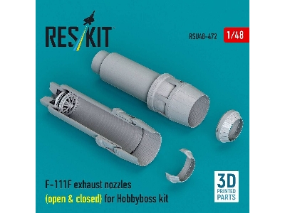 General Dynamics F-111 F - Exhaust Nozzles / Open & Closed (For Hobby Boss Kits / 3d-printed) - zdjęcie 1