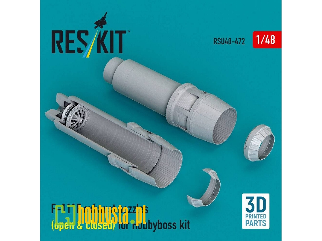 General Dynamics F-111 F - Exhaust Nozzles / Open & Closed (For Hobby Boss Kits / 3d-printed) - zdjęcie 1