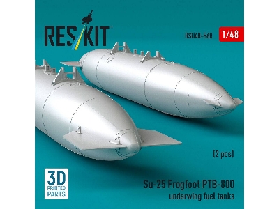 Sukhoi Su-25 Frogfoot - Ptb-800 Underwing Fuel Tanks (2 Pcs / 3d-printed) - zdjęcie 3