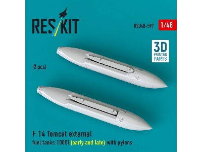 Grumman F-14 Tomcat - External Fuel Tanks 1000l (Early And Late) With Pylons (2 Pcs / 3d-printed) - zdjęcie 2
