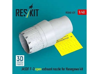 Mitsubishi F-2 Jasdf - Open Exhaust Nozzle (For Hasegawa Kits / 3d-printed) - zdjęcie 1