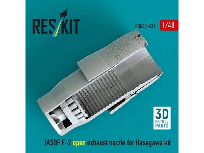 Mitsubishi F-2 Jasdf - Open Exhaust Nozzle (For Hasegawa Kits / 3d-printed) - zdjęcie 2