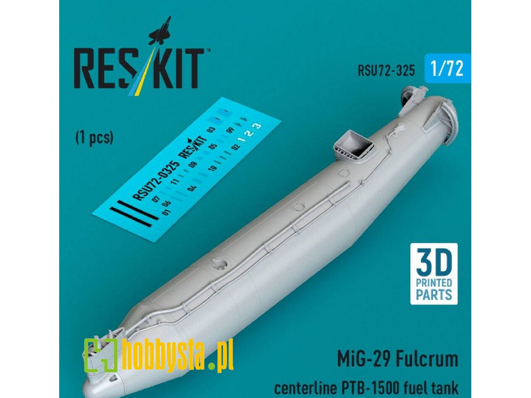 Mig-29 Fulcrum - Centerline Ptb-1500 Fuel Tank (1 Piece / 3d-printed) - zdjęcie 1