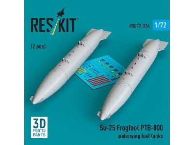 Sukhoi Su-25 Frogfoot - Ptb-800 Underwing Fuel Tanks (2 Pcs / 3d-printed) - zdjęcie 1